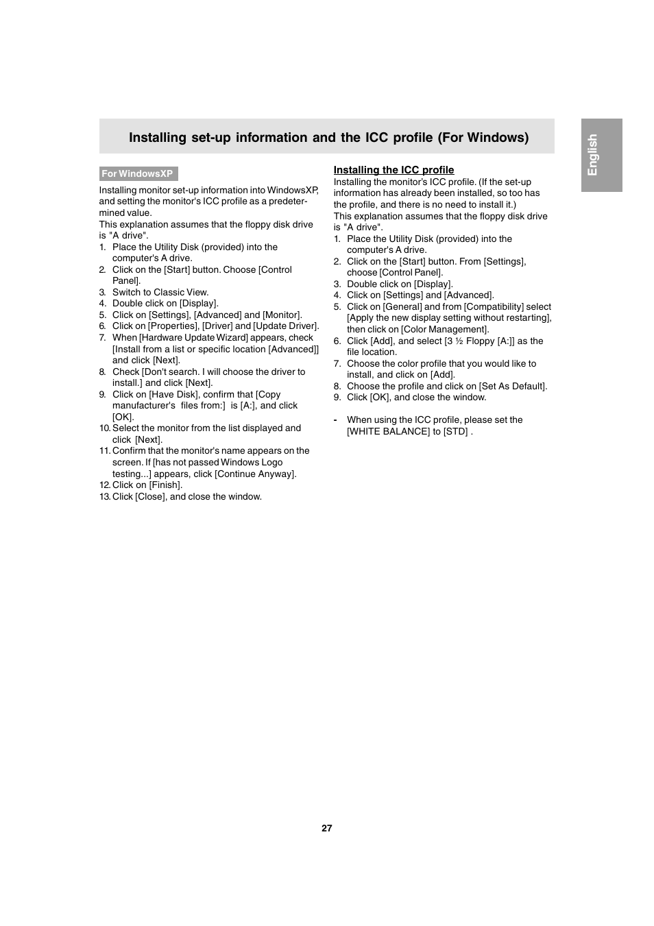 English | Sharp LL-T1803-H User Manual | Page 27 / 144