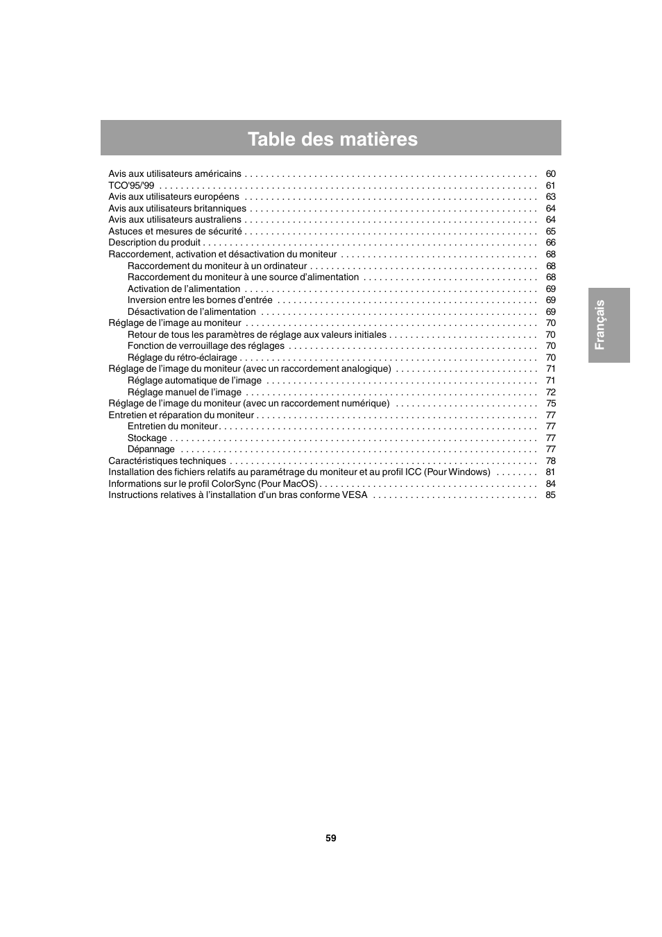 Sharp LL-T1803-H User Manual | Page 59 / 144