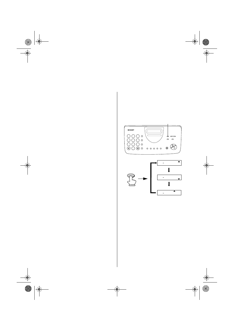 Setting the reception mode, Setting the reception mode 24 | Sharp UX-340LM User Manual | Page 26 / 124