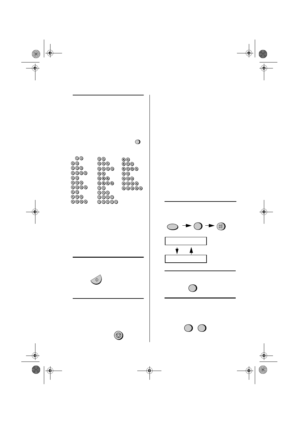 Chain dialing for area and access codes, Clearing auto-dial numbers, Sending a fax by automatic dialing 46 | Sharp UX-340LM User Manual | Page 48 / 124