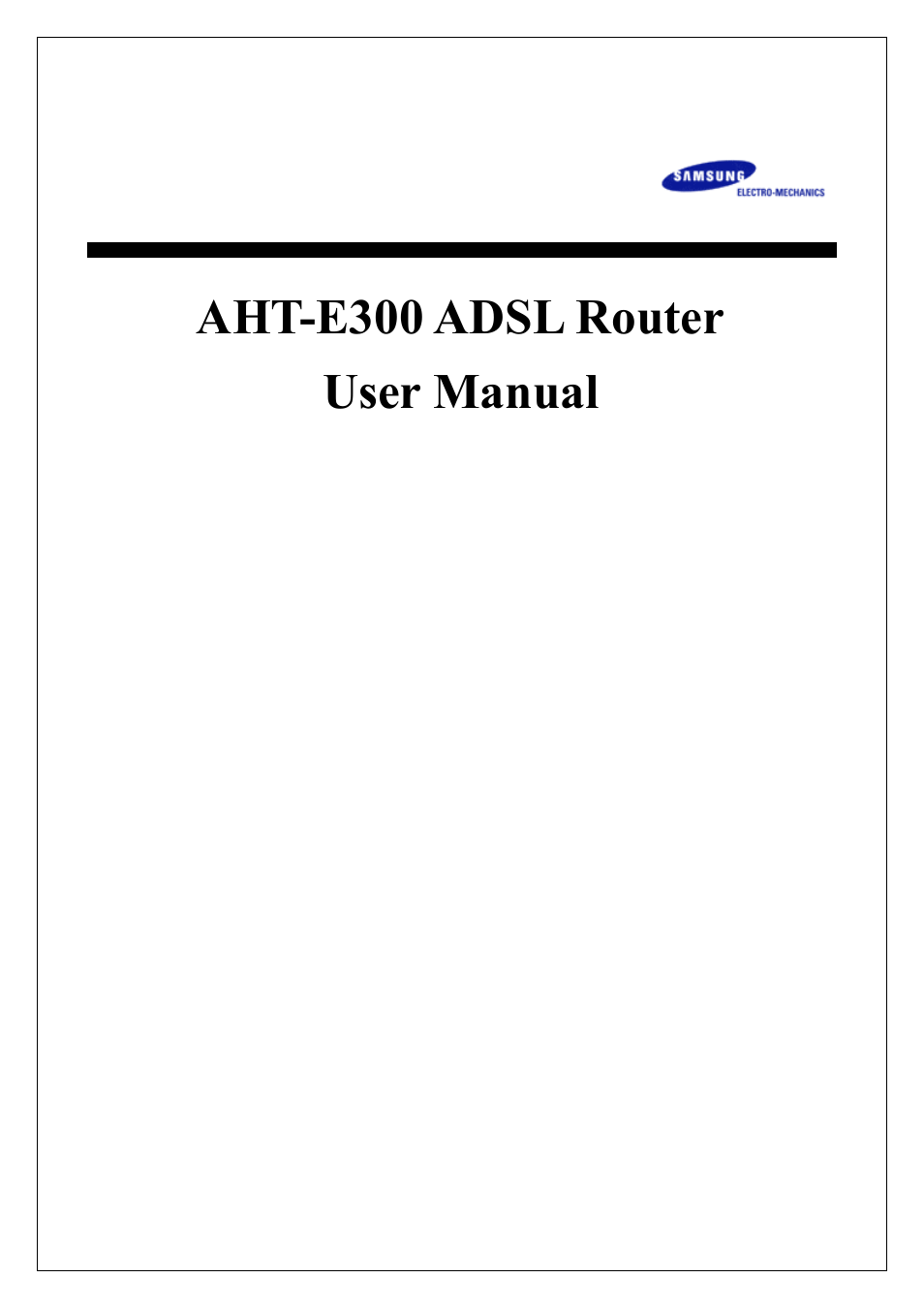 Sharp AHT-E300 User Manual | 44 pages