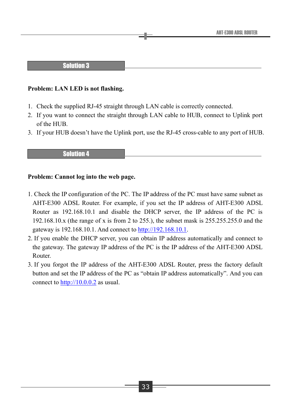 Sharp AHT-E300 User Manual | Page 37 / 44