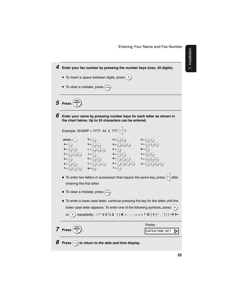 Sharp UX-B20 User Manual | Page 27 / 104