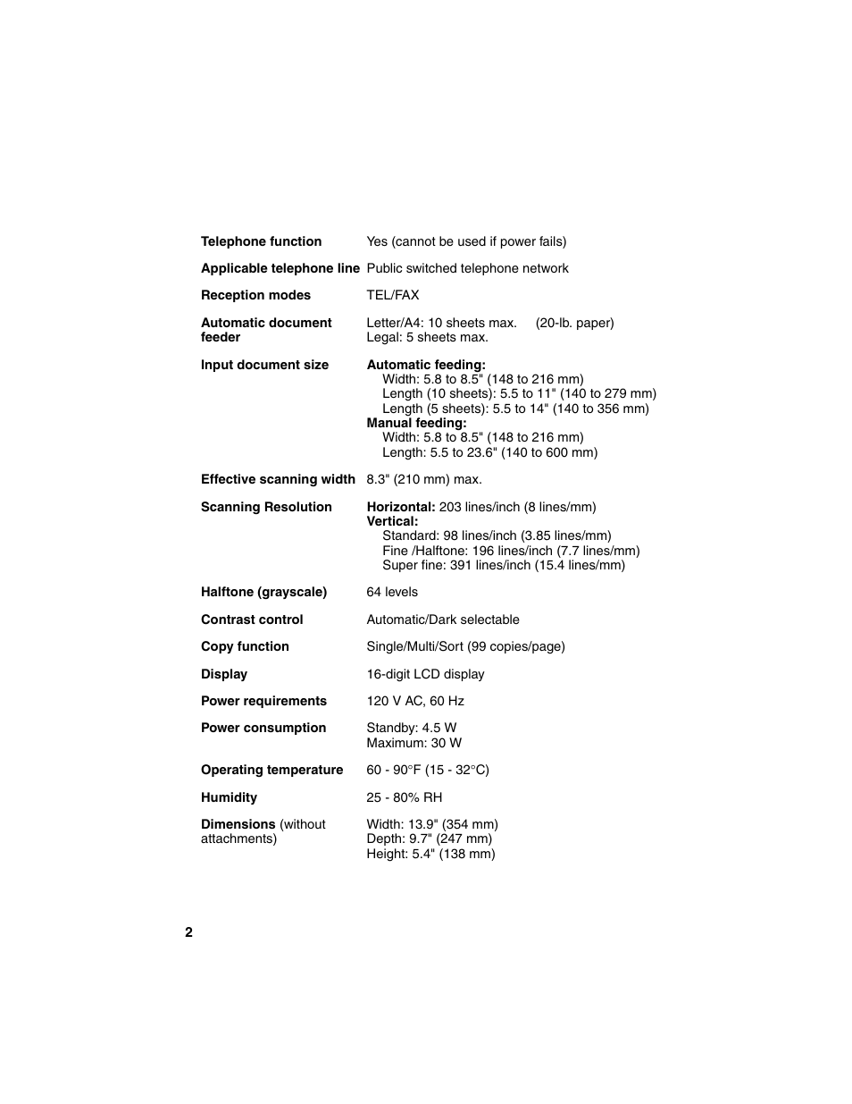 Sharp UX-B20 User Manual | Page 4 / 104