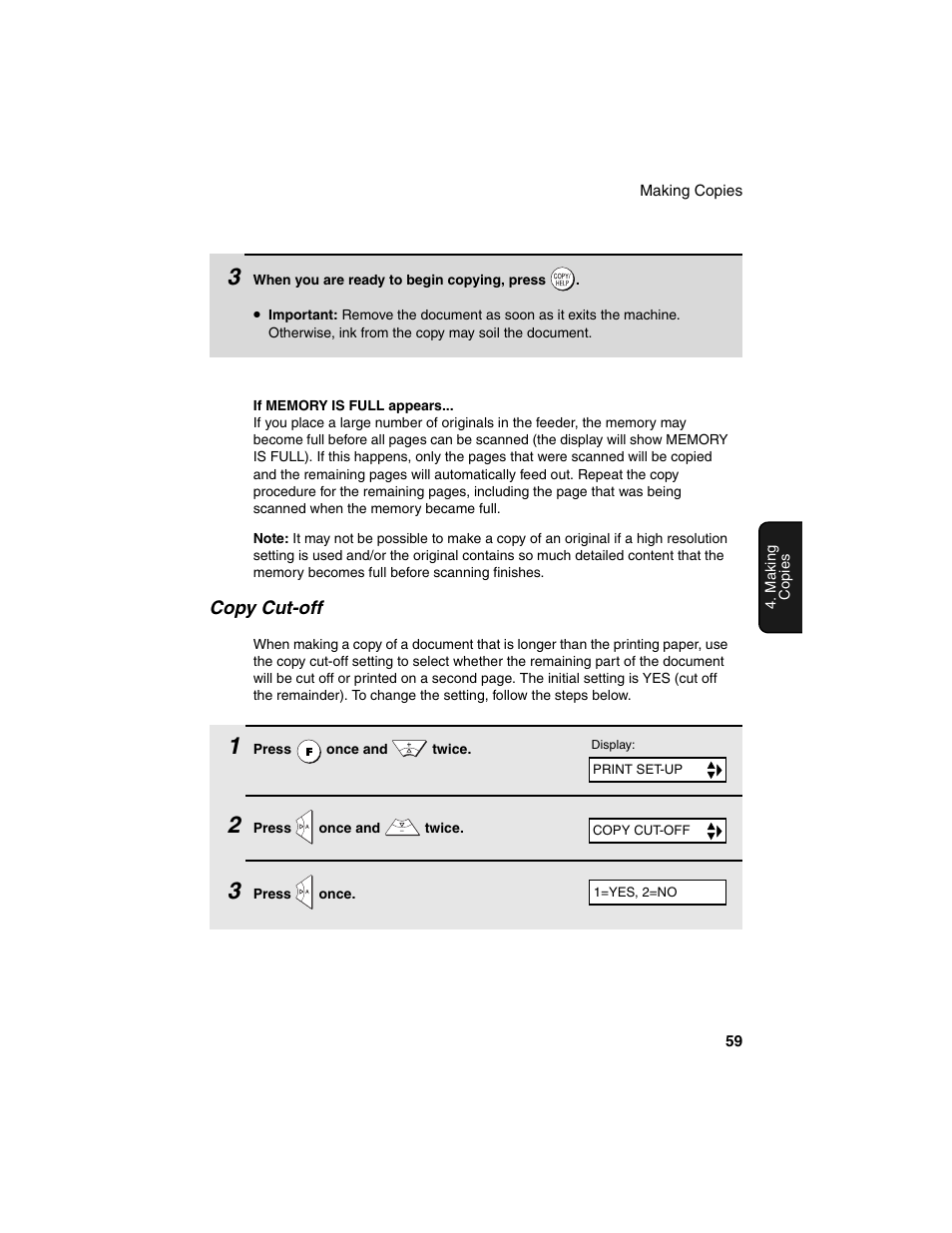 Copy cut-off | Sharp UX-B20 User Manual | Page 61 / 104