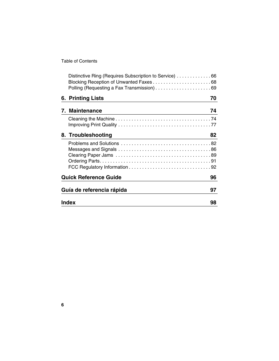 Sharp UX-B20 User Manual | Page 8 / 104