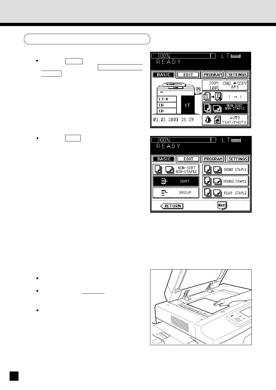 Sort copying (cont.) | Sharp AR-650 User Manual | Page 116 / 181