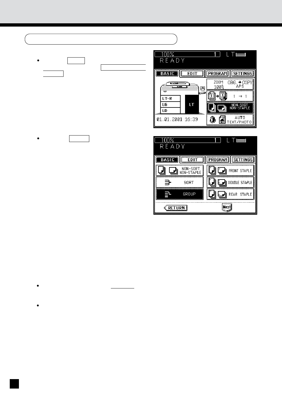 Group copying (cont.) | Sharp AR-650 User Manual | Page 120 / 181