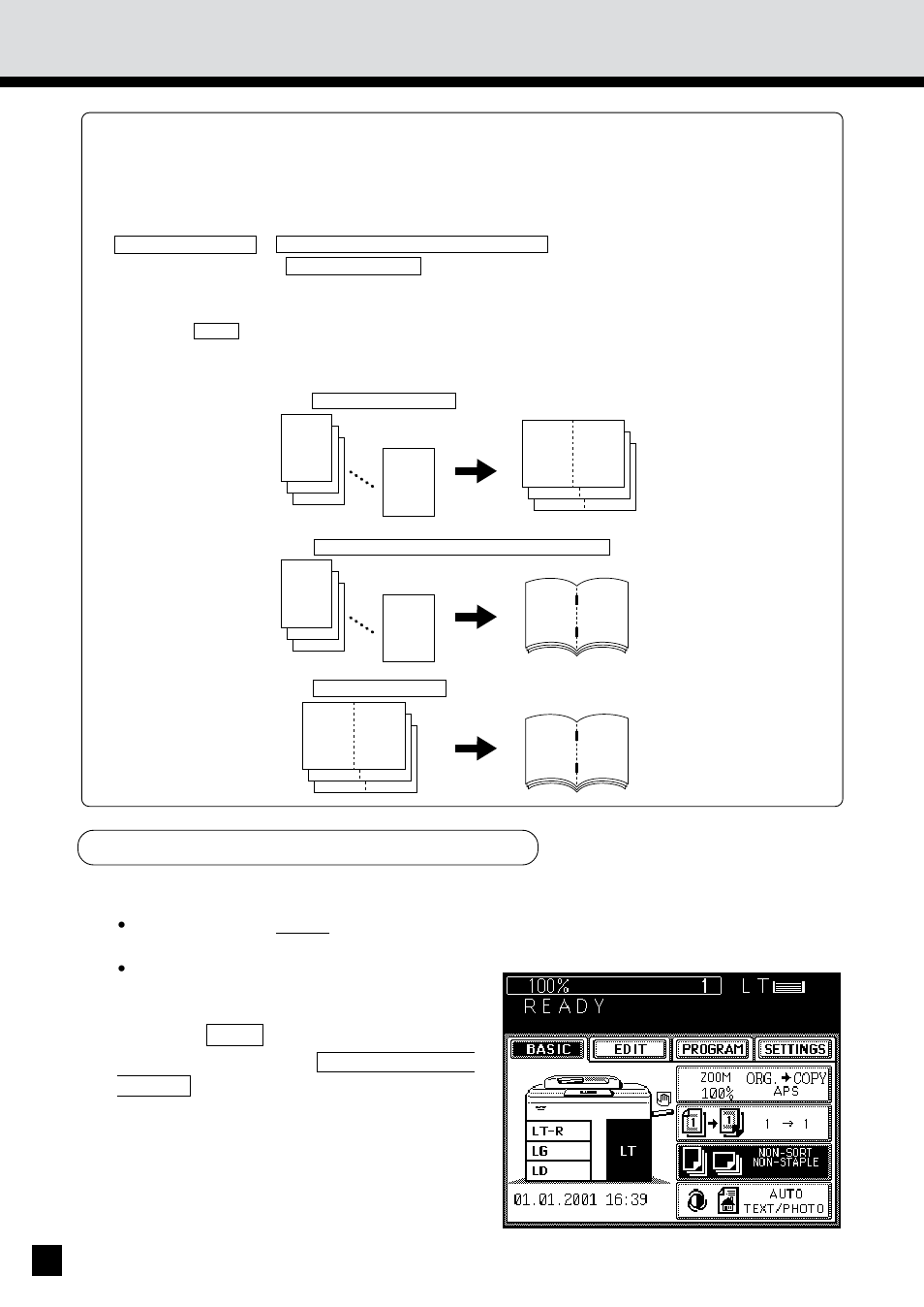 Magazine sort & saddle stitching mode | Sharp AR-650 User Manual | Page 128 / 181