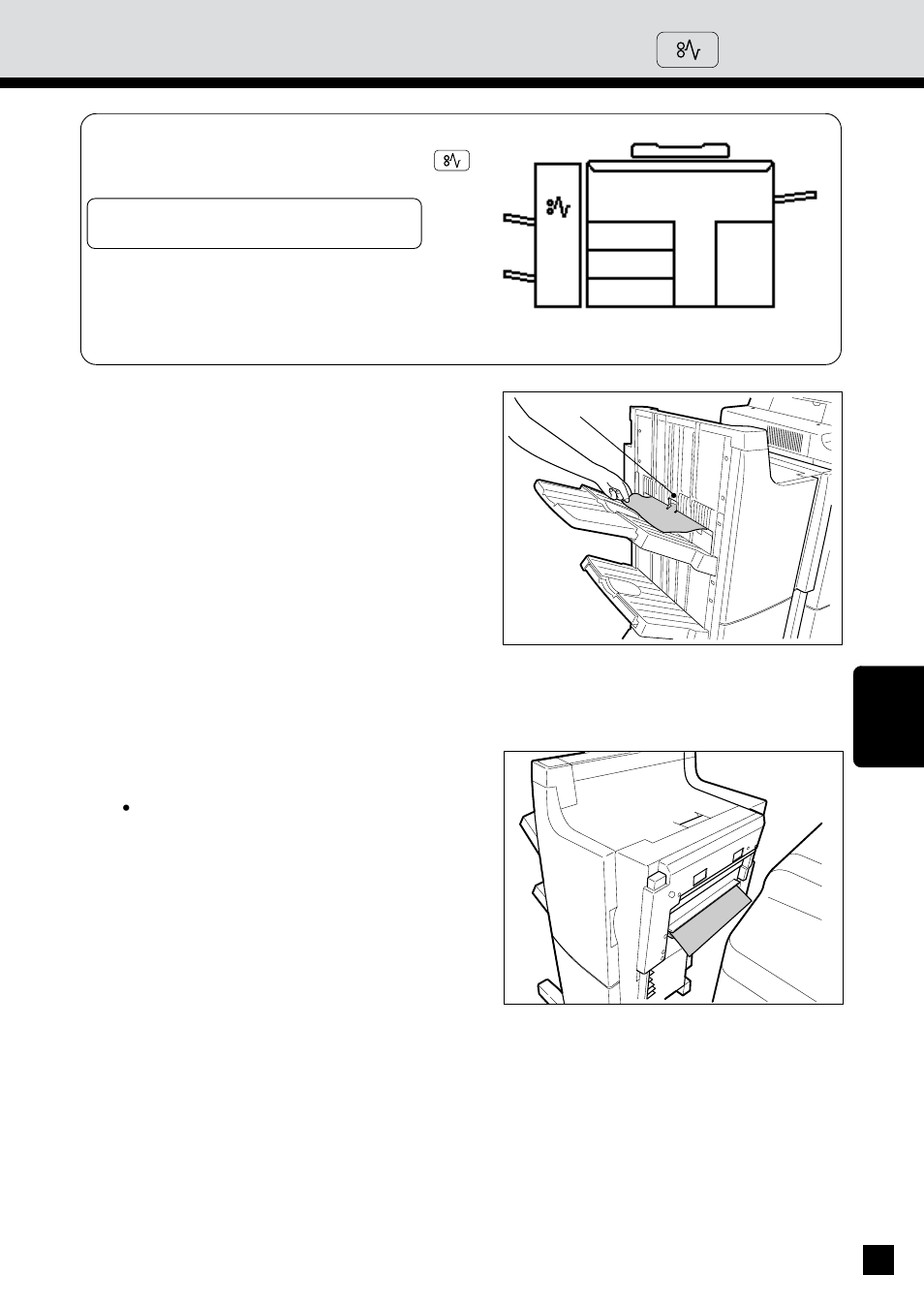 Finisher/hole punching unit misfeed symbol | Sharp AR-650 User Manual | Page 153 / 181