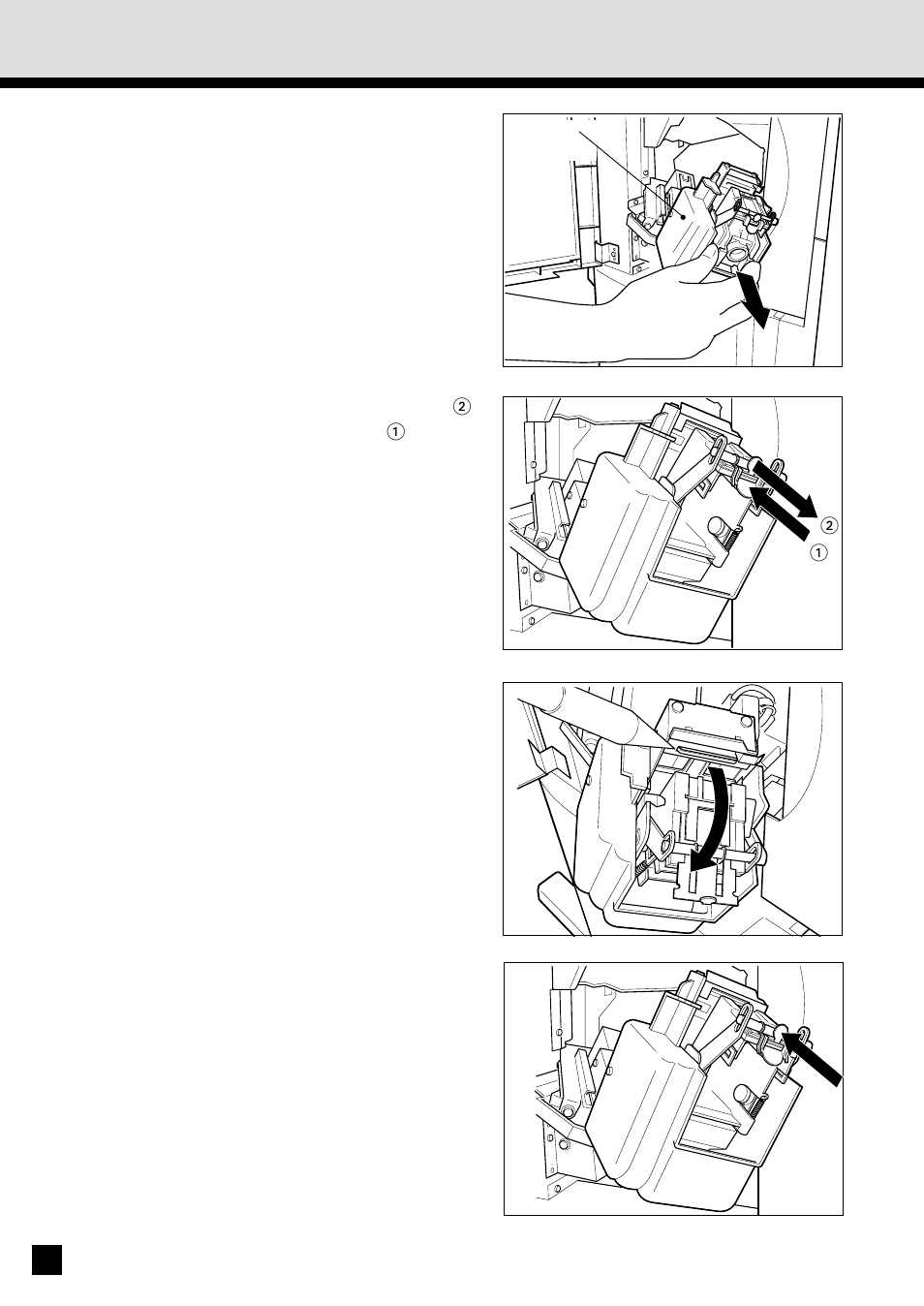 Removing jammed staples (optional)(cont.) | Sharp AR-650 User Manual | Page 164 / 181