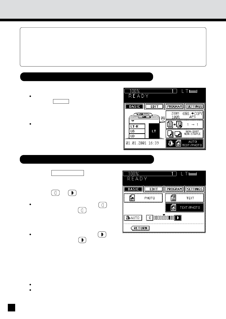 Copying with copy density selection | Sharp AR-650 User Manual | Page 50 / 181