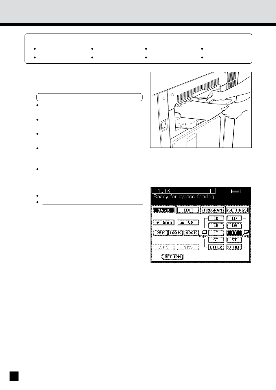 Bypass copying by specifying the copy size | Sharp AR-650 User Manual | Page 54 / 181