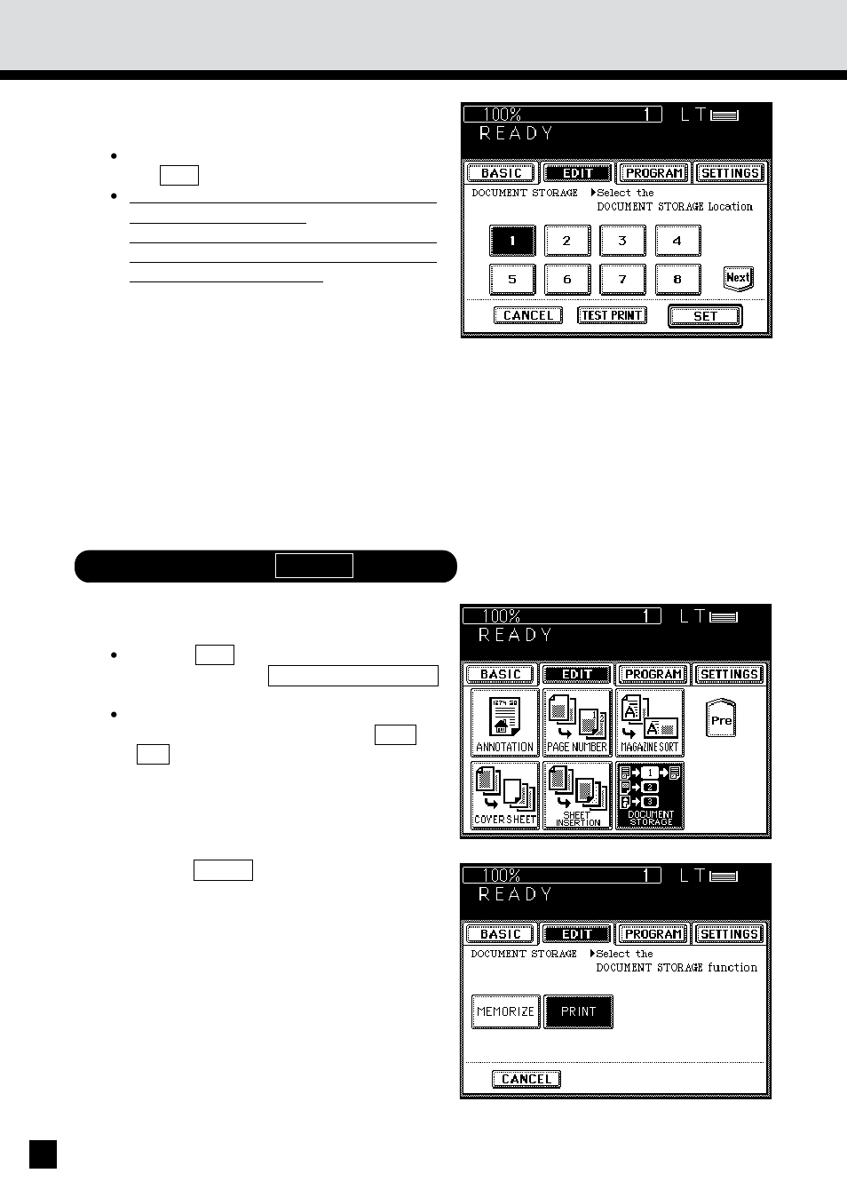 Document storage (cont.) | Sharp AR-650 User Manual | Page 94 / 181