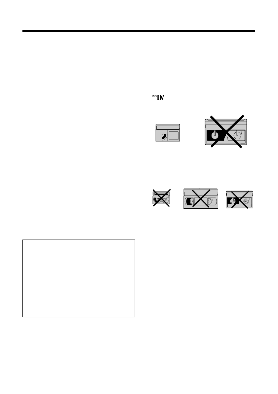About your camcorder, Dv technology, Dv and conventional video cassette tapes | Sharp VL-WD250U User Manual | Page 11 / 92