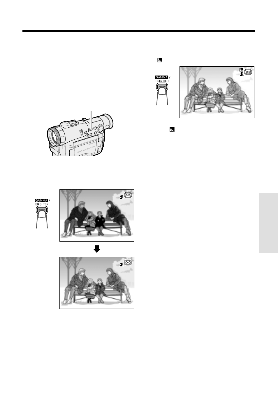 Gamma brightness compensation | Sharp VL-WD250U User Manual | Page 43 / 92