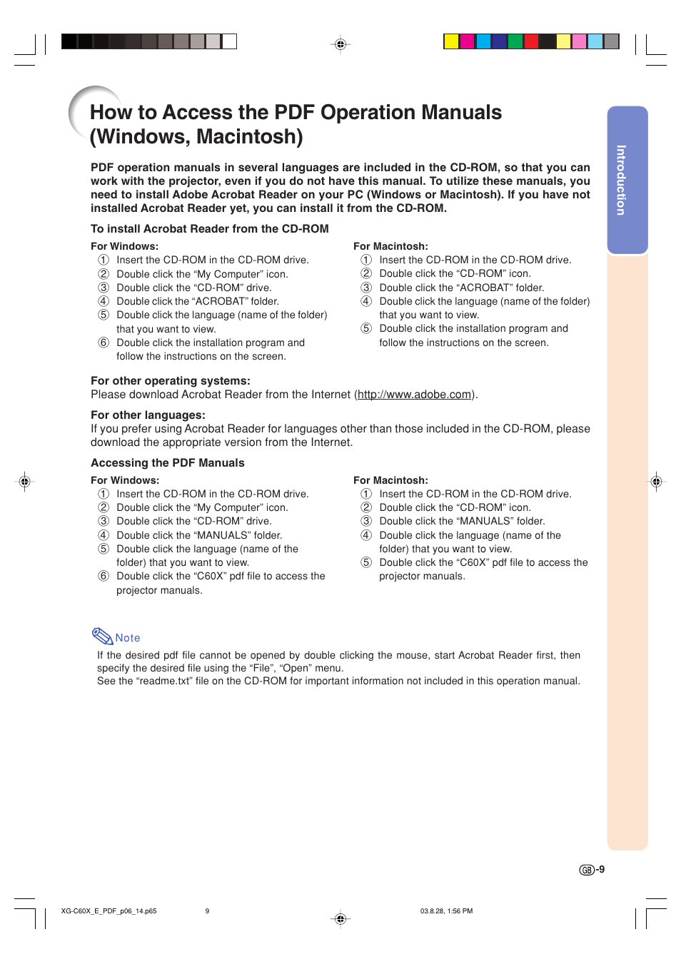 Sharp XG-C60X User Manual | Page 13 / 106