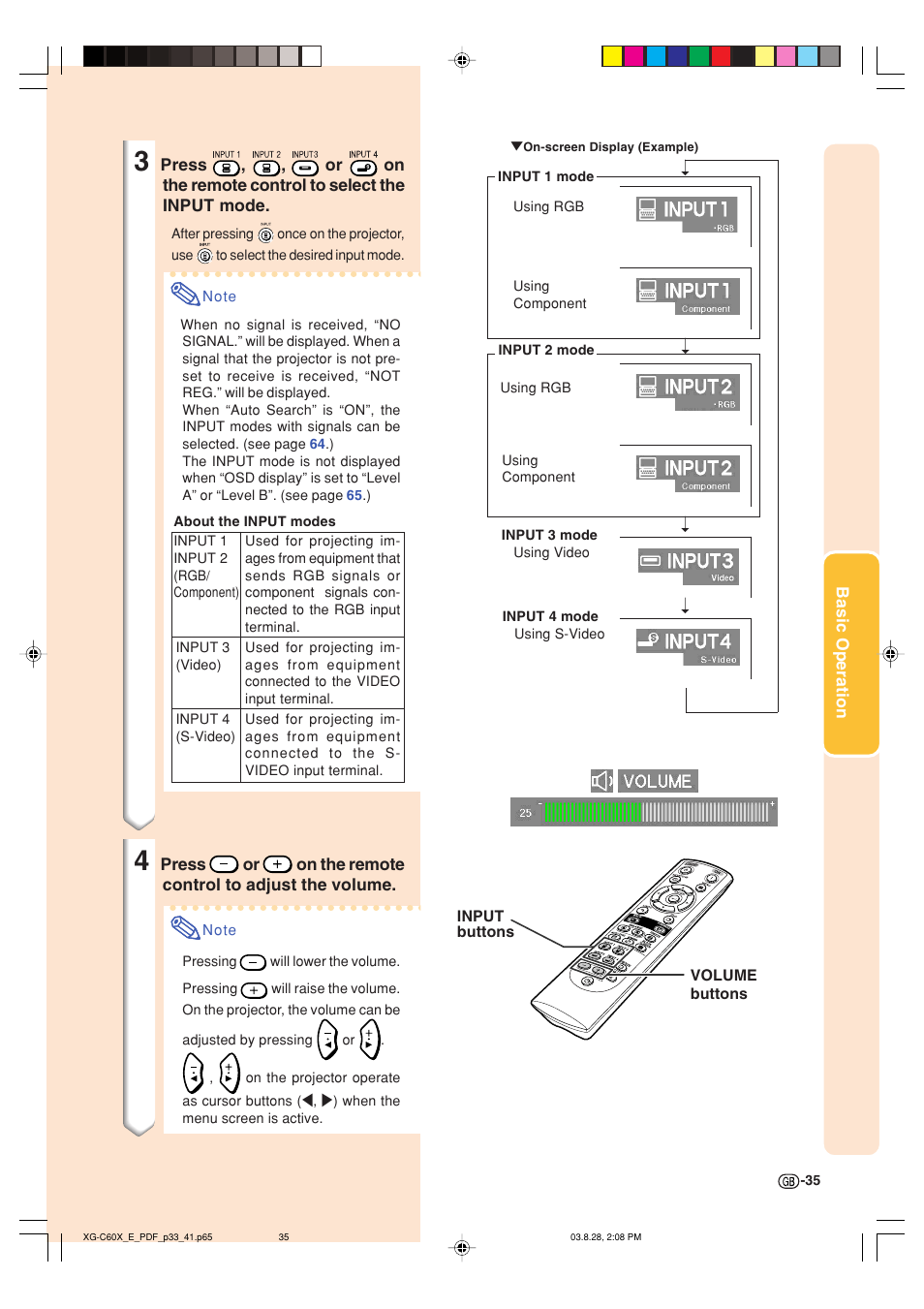 Sharp XG-C60X User Manual | Page 39 / 106