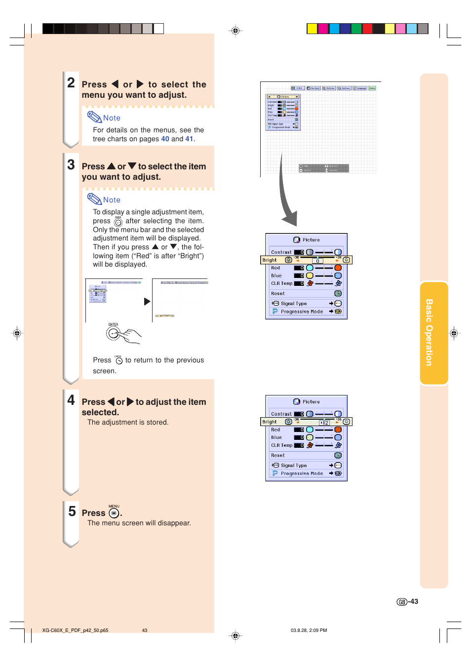 Sharp XG-C60X User Manual | Page 47 / 106