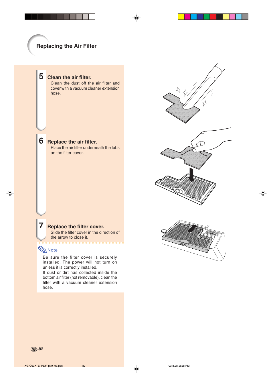 Sharp XG-C60X User Manual | Page 86 / 106