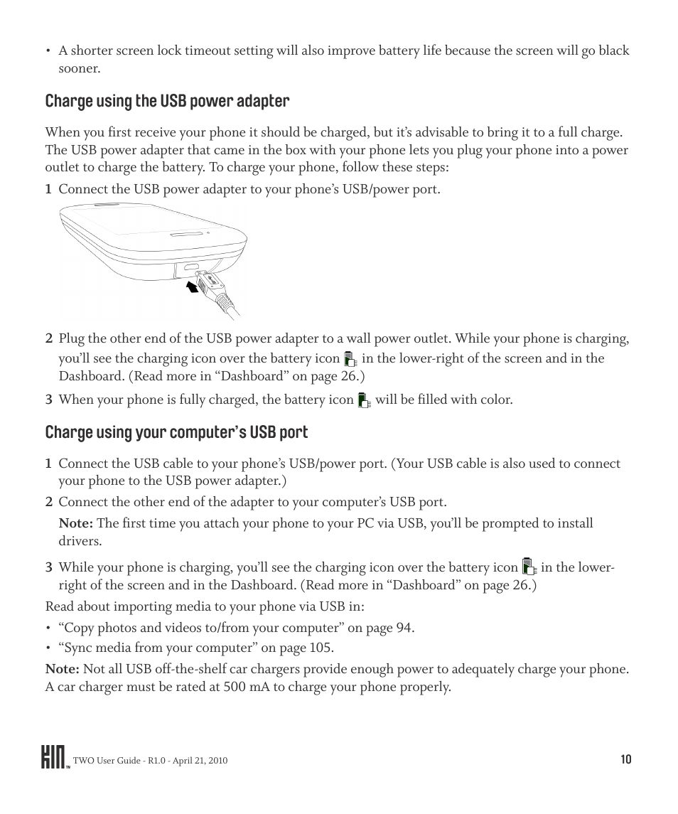 Sharp KIN Two OMPB20ZU User Manual | Page 10 / 156