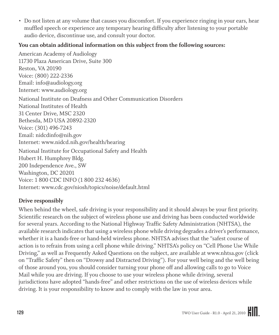 Sharp KIN Two OMPB20ZU User Manual | Page 129 / 156