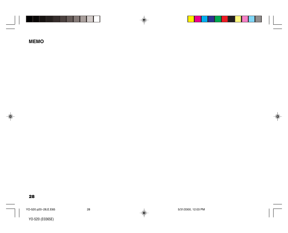 Sharp YO-520 User Manual | Page 30 / 40