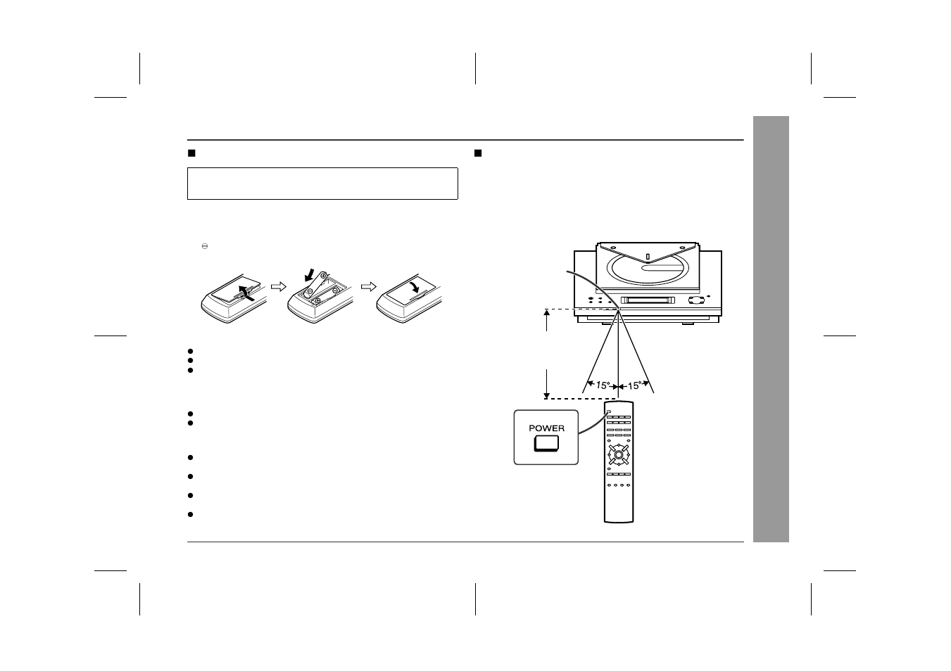 Remote control | Sharp XL-3000 User Manual | Page 11 / 32