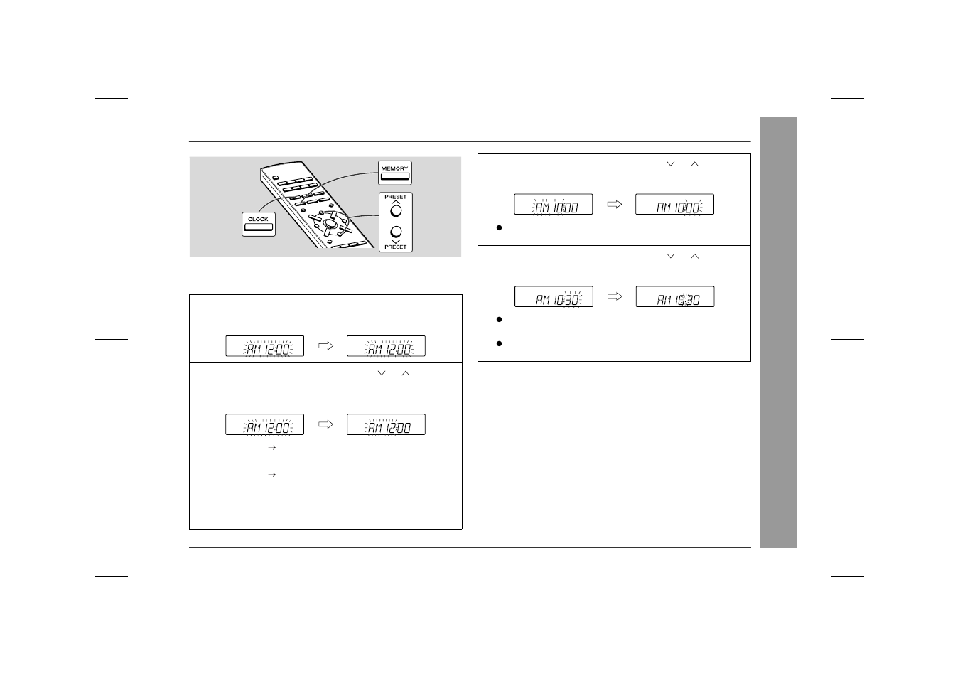 Setting the clock, Bas ic ope ratio n | Sharp XL-3000 User Manual | Page 17 / 32