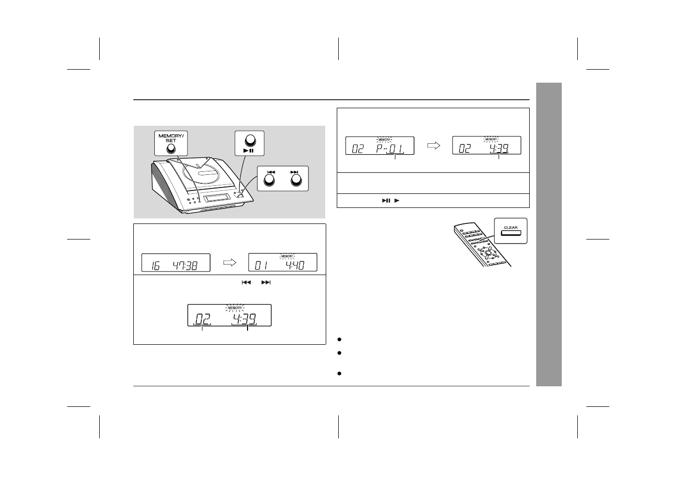 Programmed play, Cd pla y ba c k | Sharp XL-3000 User Manual | Page 21 / 32