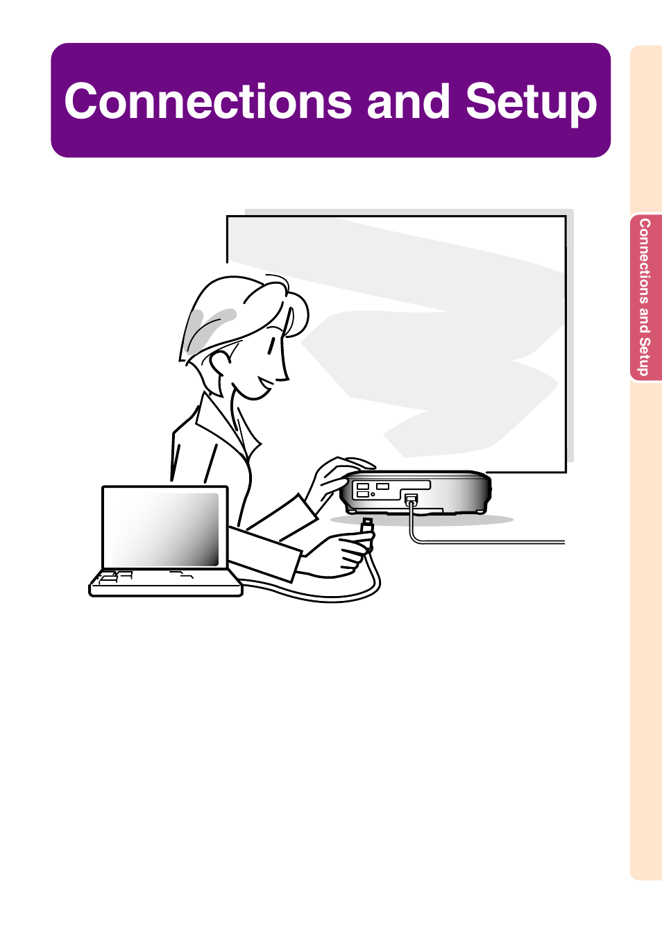 Connections and setup | Sharp Notevision PG-C45X User Manual | Page 19 / 106