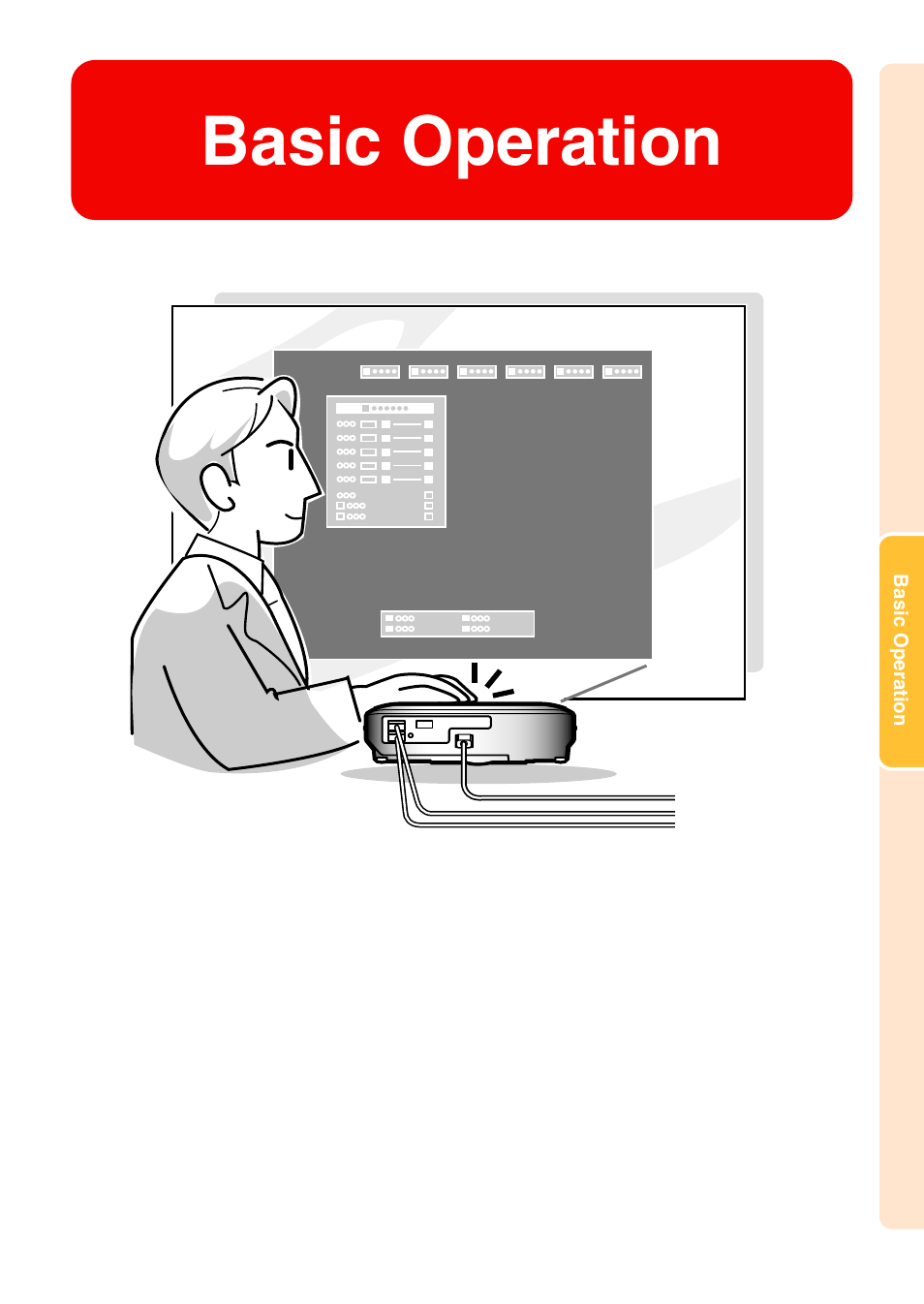 Basic operation | Sharp Notevision PG-C45X User Manual | Page 37 / 106