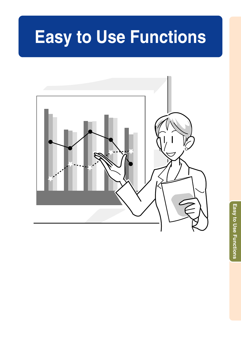 Easy to use functions | Sharp Notevision PG-C45X User Manual | Page 55 / 106