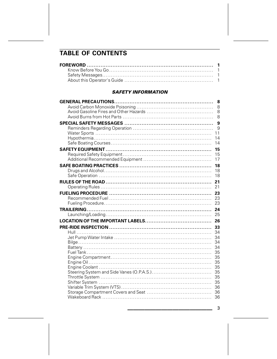 Ski-Doo WAKE Series User Manual | Page 5 / 148