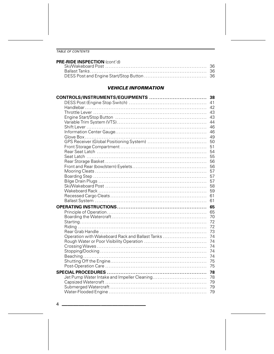 Ski-Doo WAKE Series User Manual | Page 6 / 148