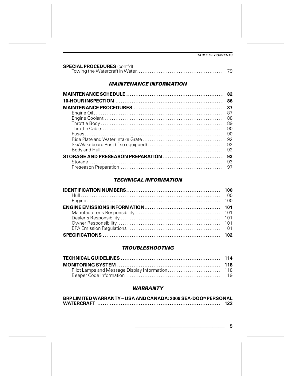 Ski-Doo WAKE Series User Manual | Page 7 / 148