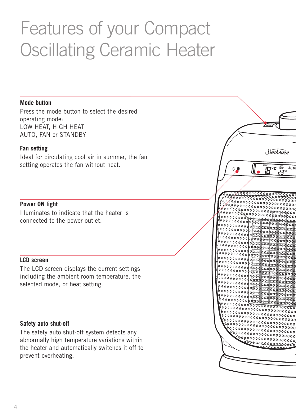 Sunbeam Bedding HE2100 User Manual | Page 6 / 12