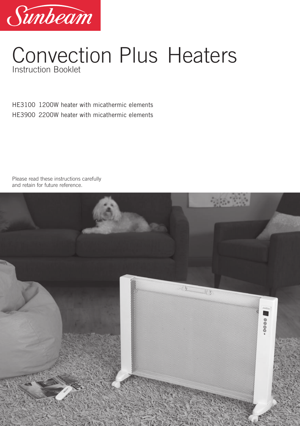 Sunbeam Bedding HE3100 User Manual | 16 pages