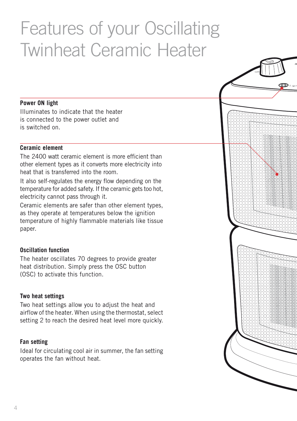 Sunbeam Bedding HE2300 User Manual | Page 6 / 12