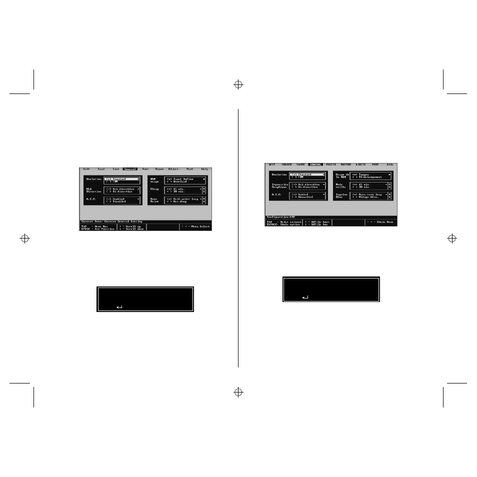 Starting up the user setup utility, Lancement de l’utilitaire de configuration, Chapter2.frame black #5 | Star Micronics LC-90 User Manual | Page 34 / 131