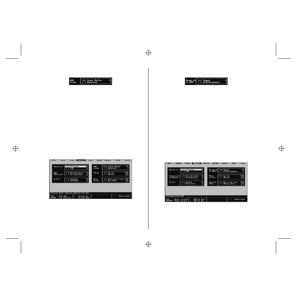 Using the general window, Utilisation de la fenêtre générale | Star Micronics LC-90 User Manual | Page 38 / 131