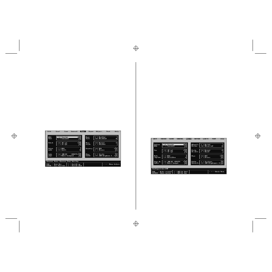 Using the font window, Utilisation de la fenêtre police | Star Micronics LC-90 User Manual | Page 42 / 131