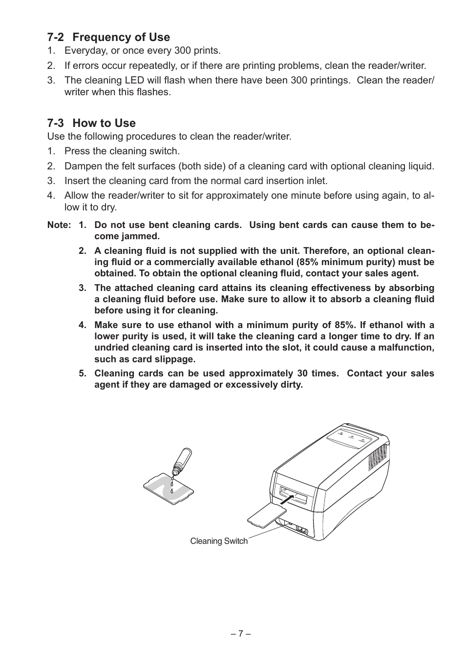 2 frequency of use, 3 how to use | Star Micronics TCP400 Series User Manual | Page 10 / 36