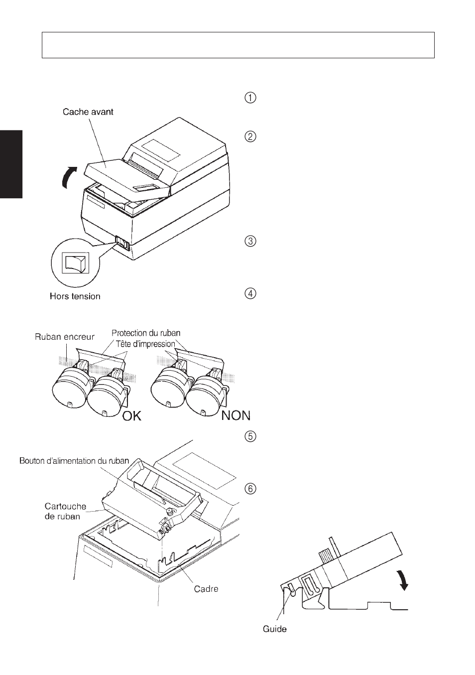 Installation d’une cartouche de ruban, 1. sp317 | Star Micronics Star SP317 User Manual | Page 16 / 63