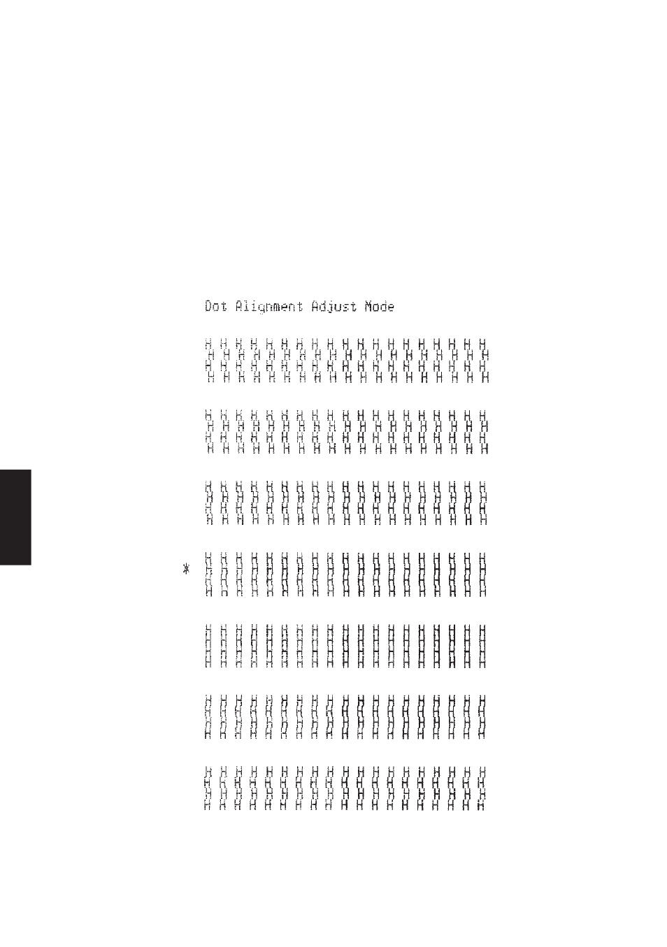 Dot alignment adjust mode | Star Micronics Star SP317 User Manual | Page 56 / 63