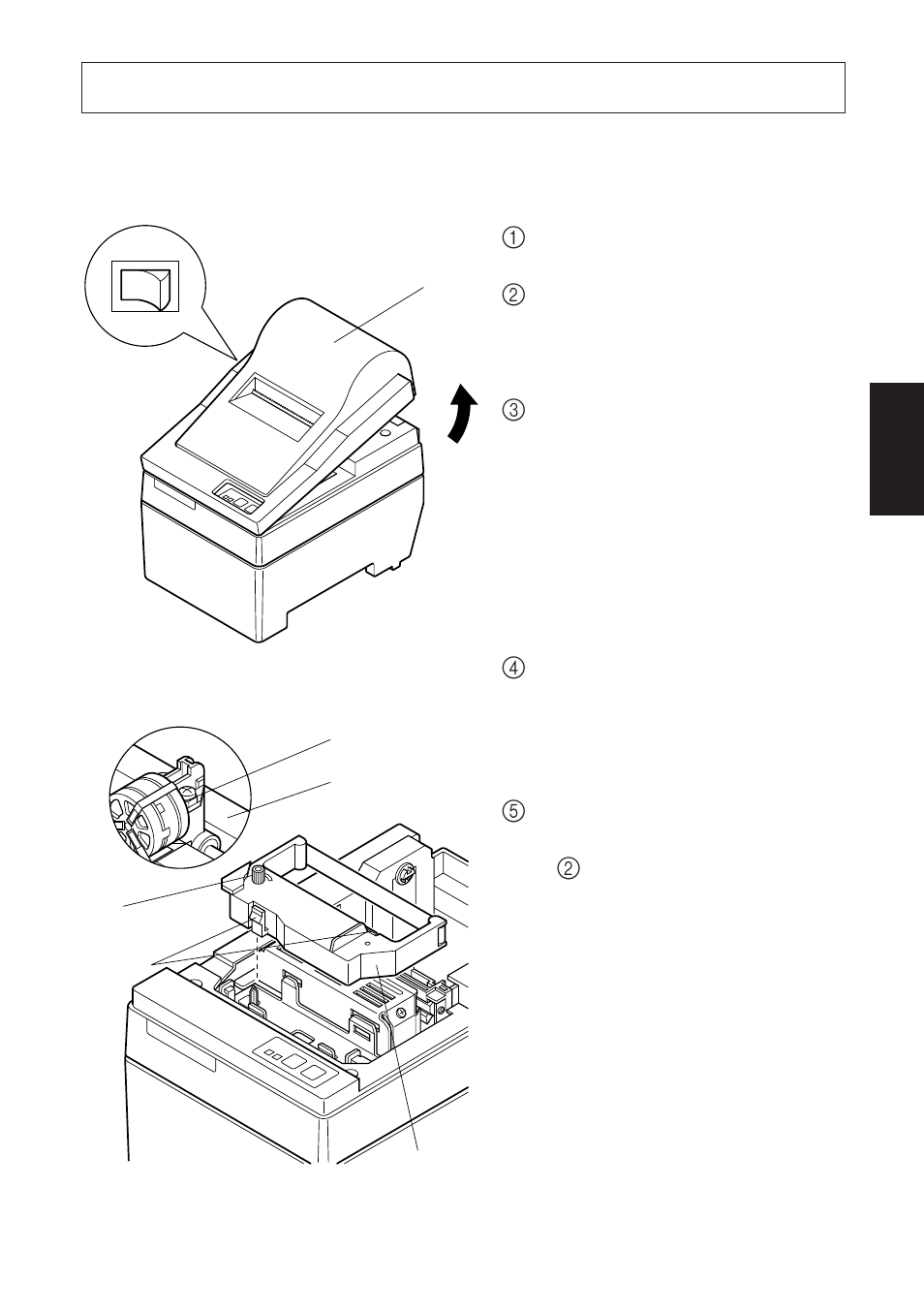 Einlegen von farbbandkassette und papier, 1. typ sp210 | Star Micronics SP200F User Manual | Page 53 / 111