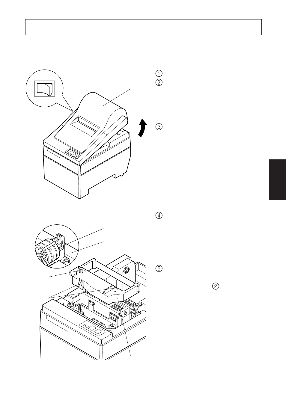 Inserimento della cartuccia nastro e della carta, 1. tipo sp210 | Star Micronics SP200F User Manual | Page 75 / 111