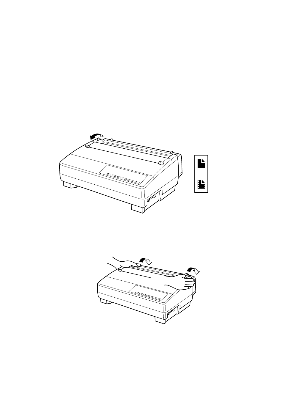 Loading fanfold paper | Star Micronics LC-1021 User Manual | Page 18 / 91