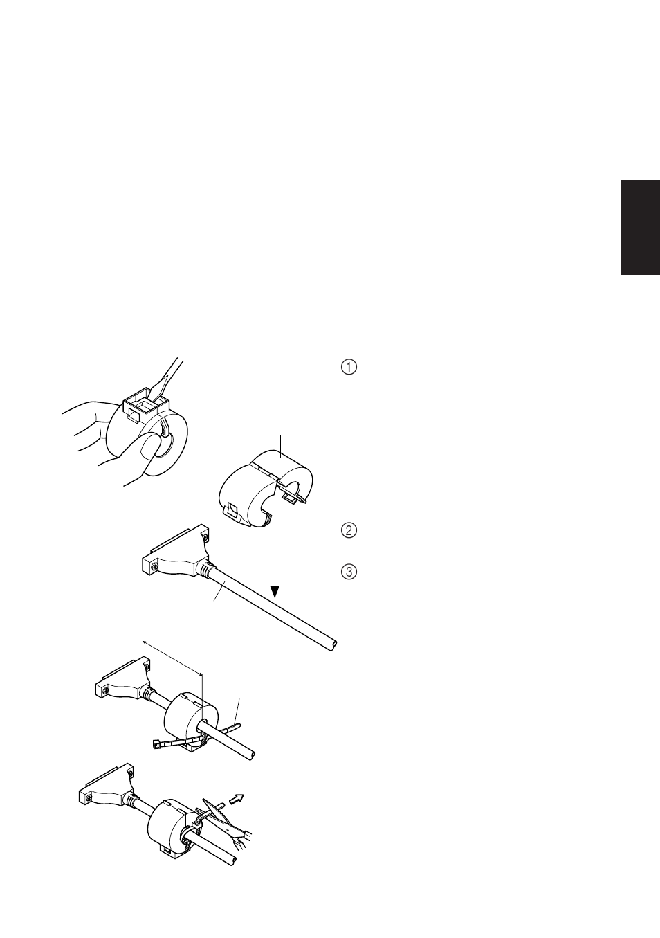 3. enlèvement d’un rouleau de papier, 4. connexion du câble d’interface | Star Micronics SP200F SERIES User Manual | Page 39 / 114