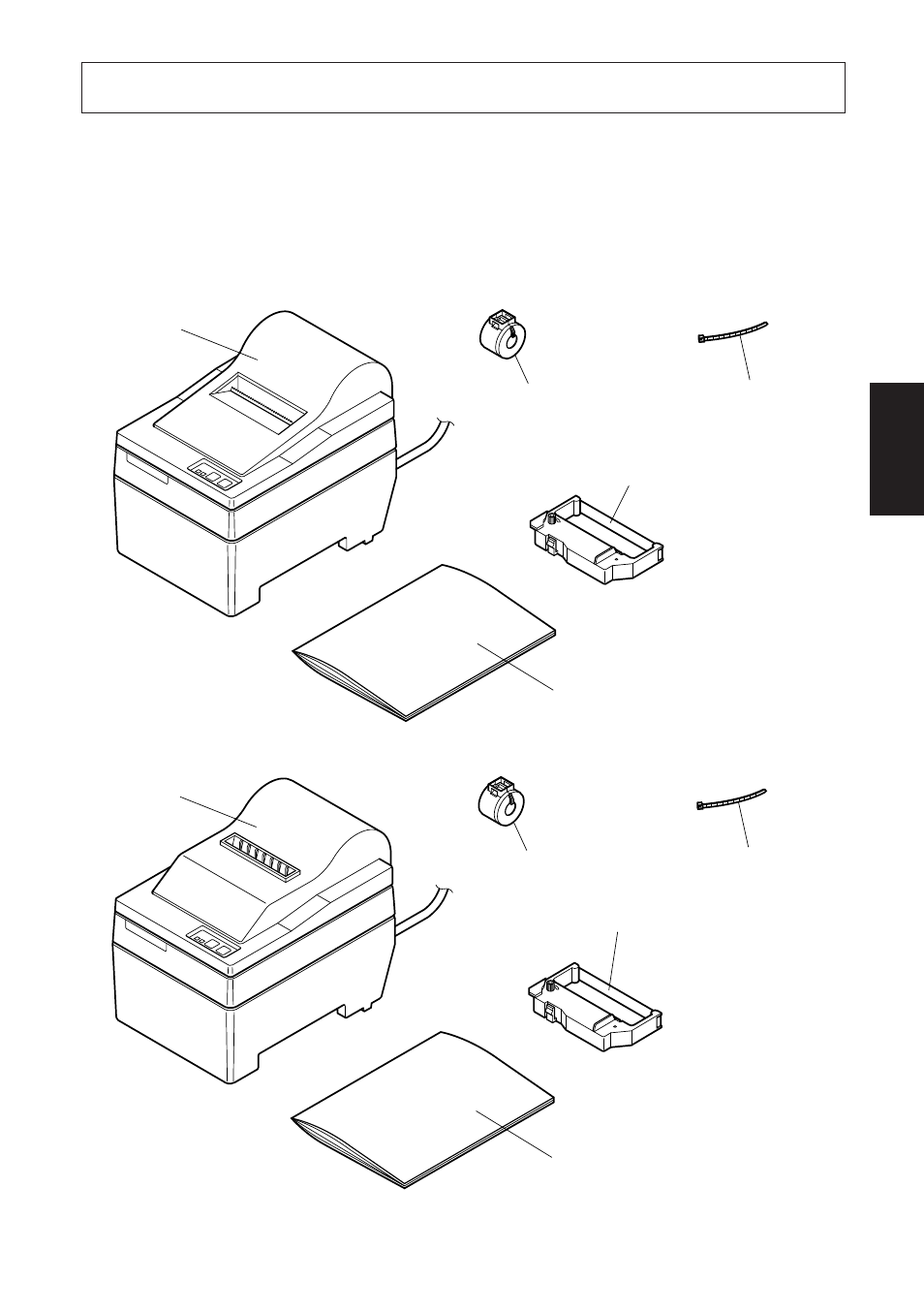 Auspacken und aufstellen, 1. überprüfen | Star Micronics SP200F SERIES User Manual | Page 49 / 114